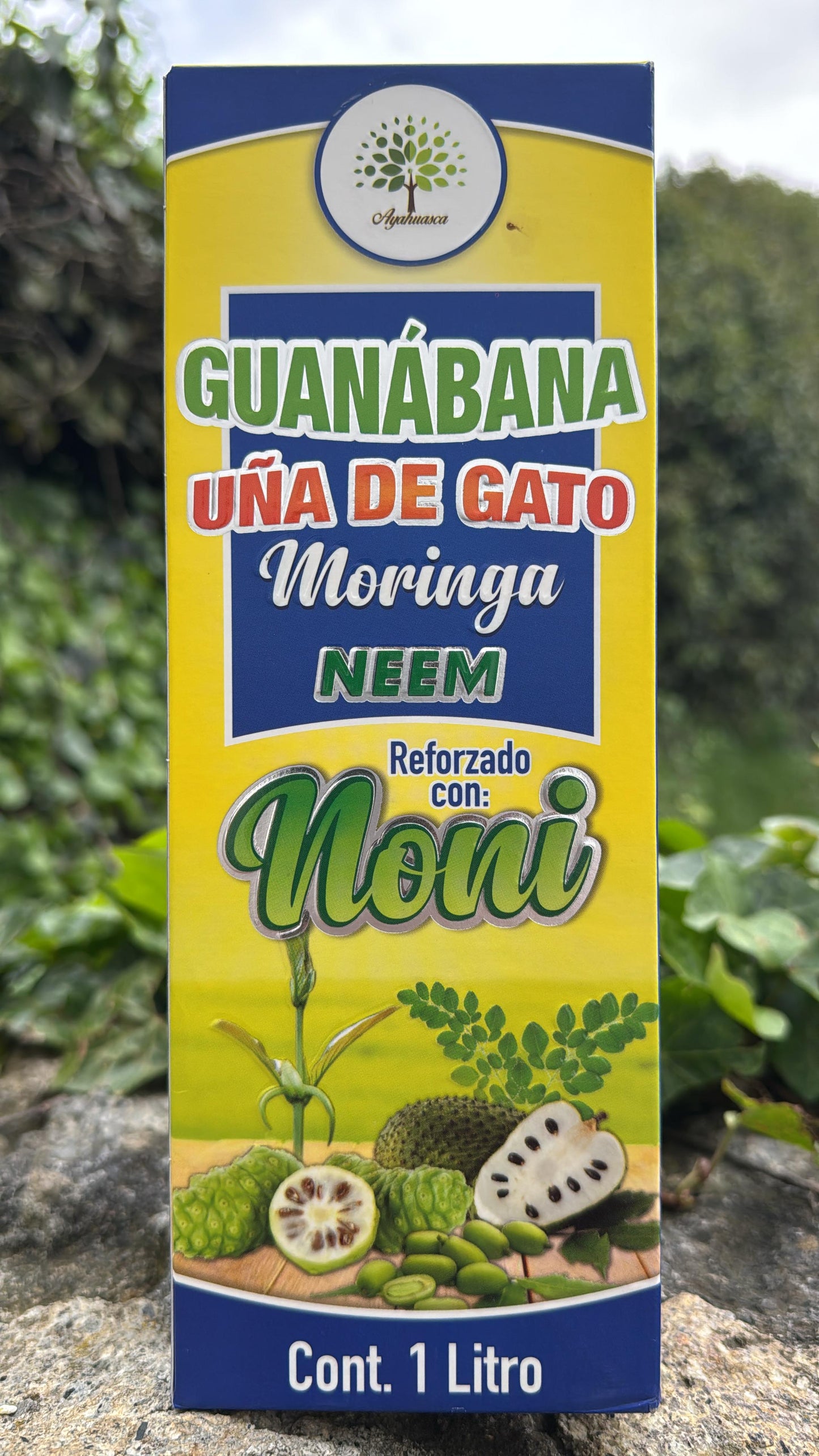 TONICO DE GUANABANA UNA DE GATO MORINGA NEEM Y REFORZADO CON NONI