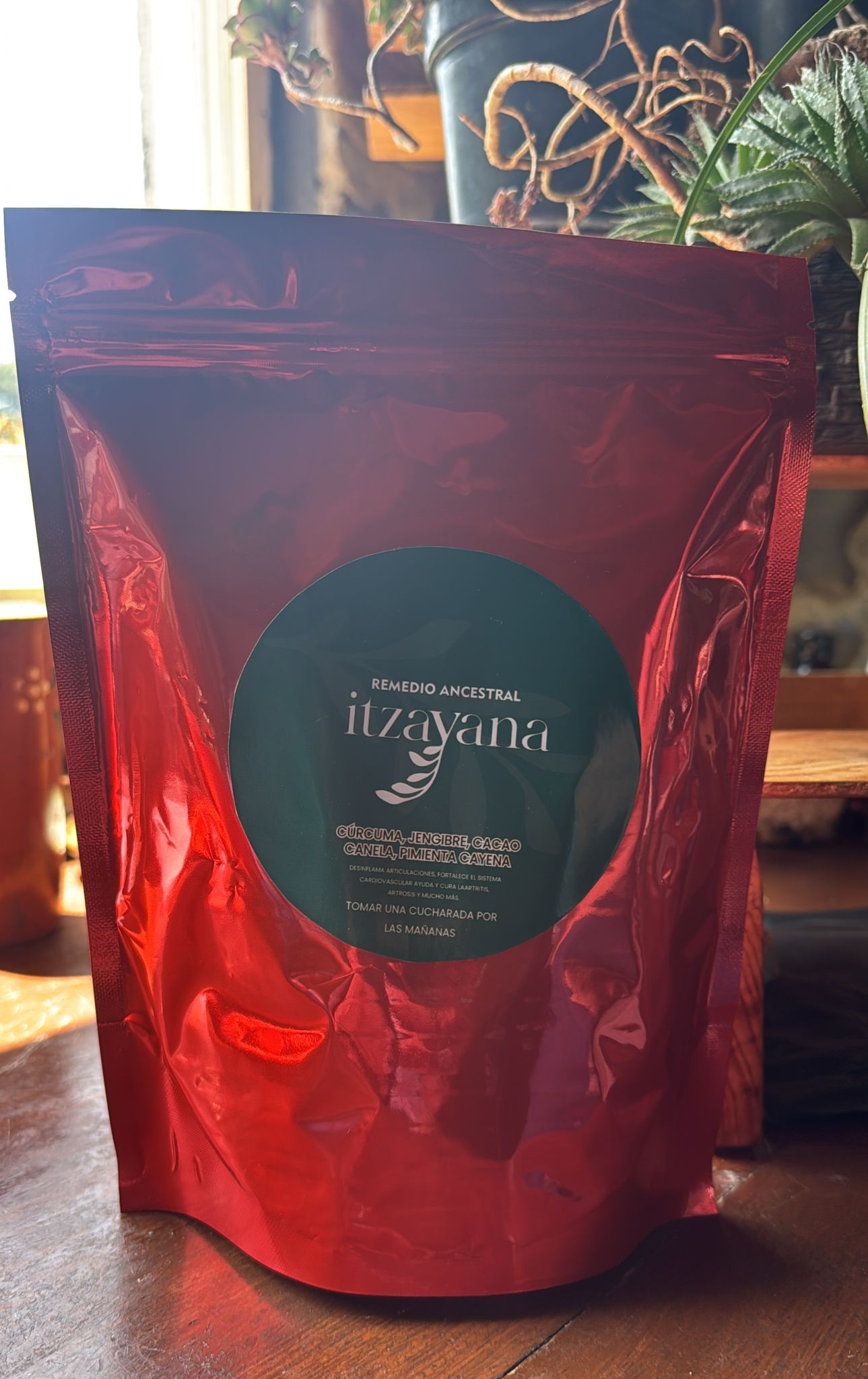 ITZAYANA-INFUSION DETOX curcuma jengibre cacao pimienta cayena y canela