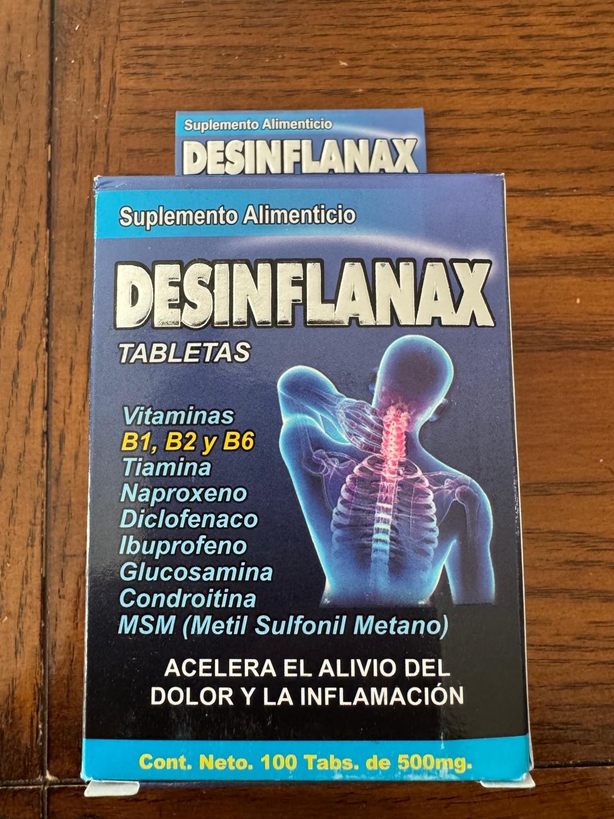 SUPLEMENTO NALIMENTICIO DESINFLANAX
