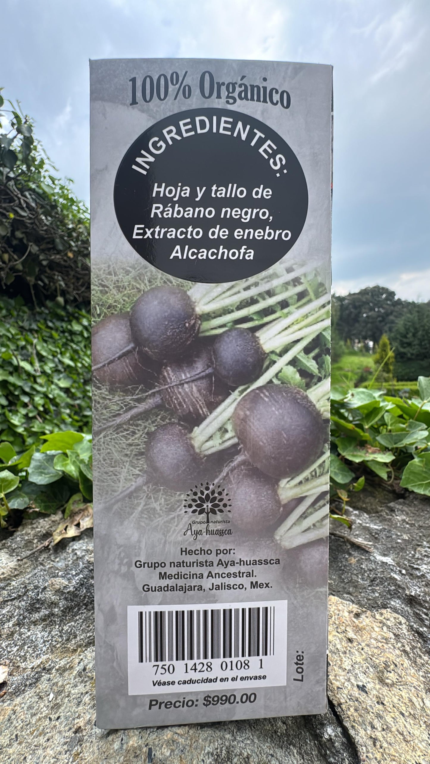 TONICO DE RABANO NEGRO 100% ORGANICO TIROIDE SOBREPESO