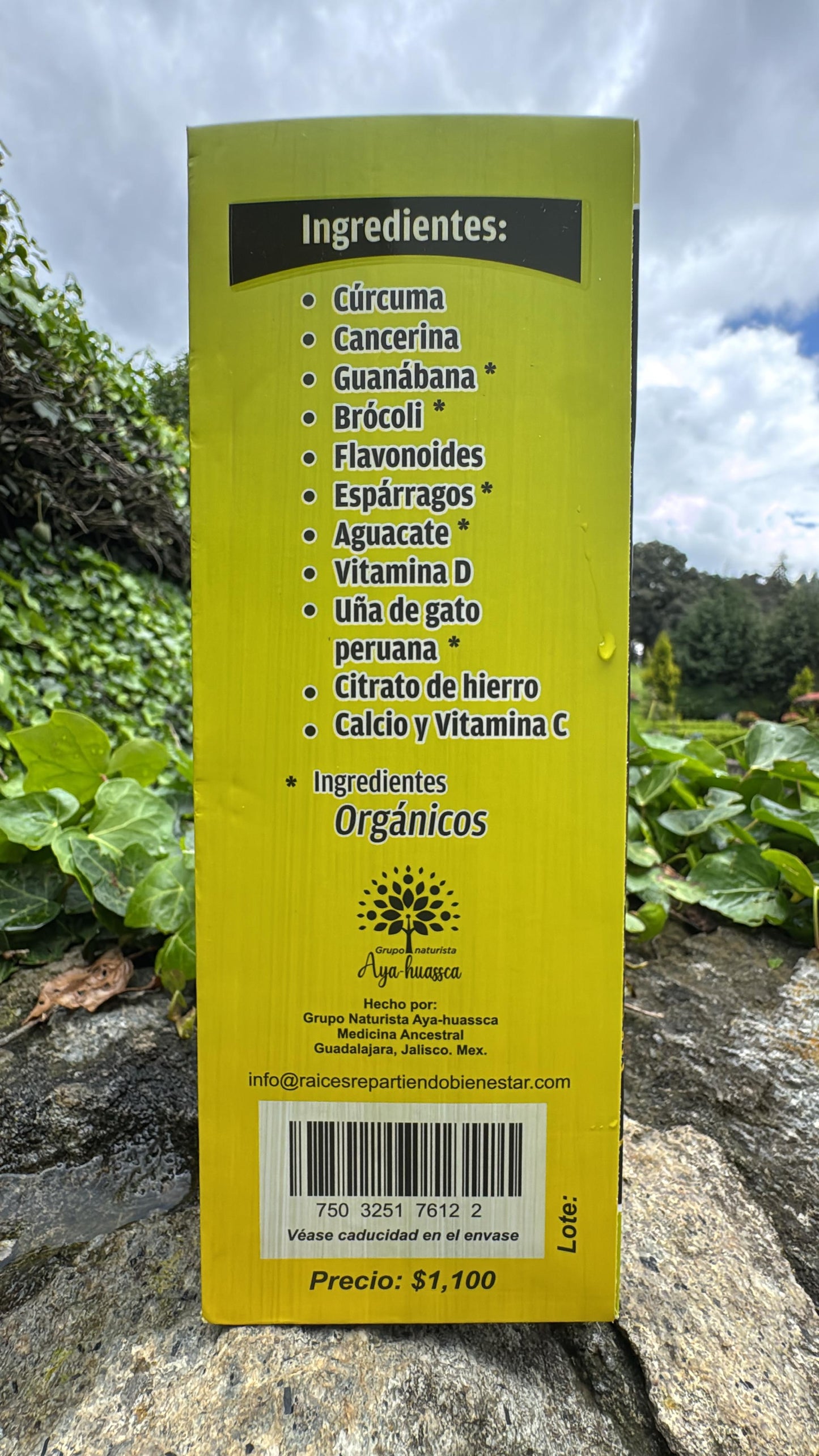 TONICO DEMOLEDOR DE TUMORES INGREDIENTES ORGANICOS