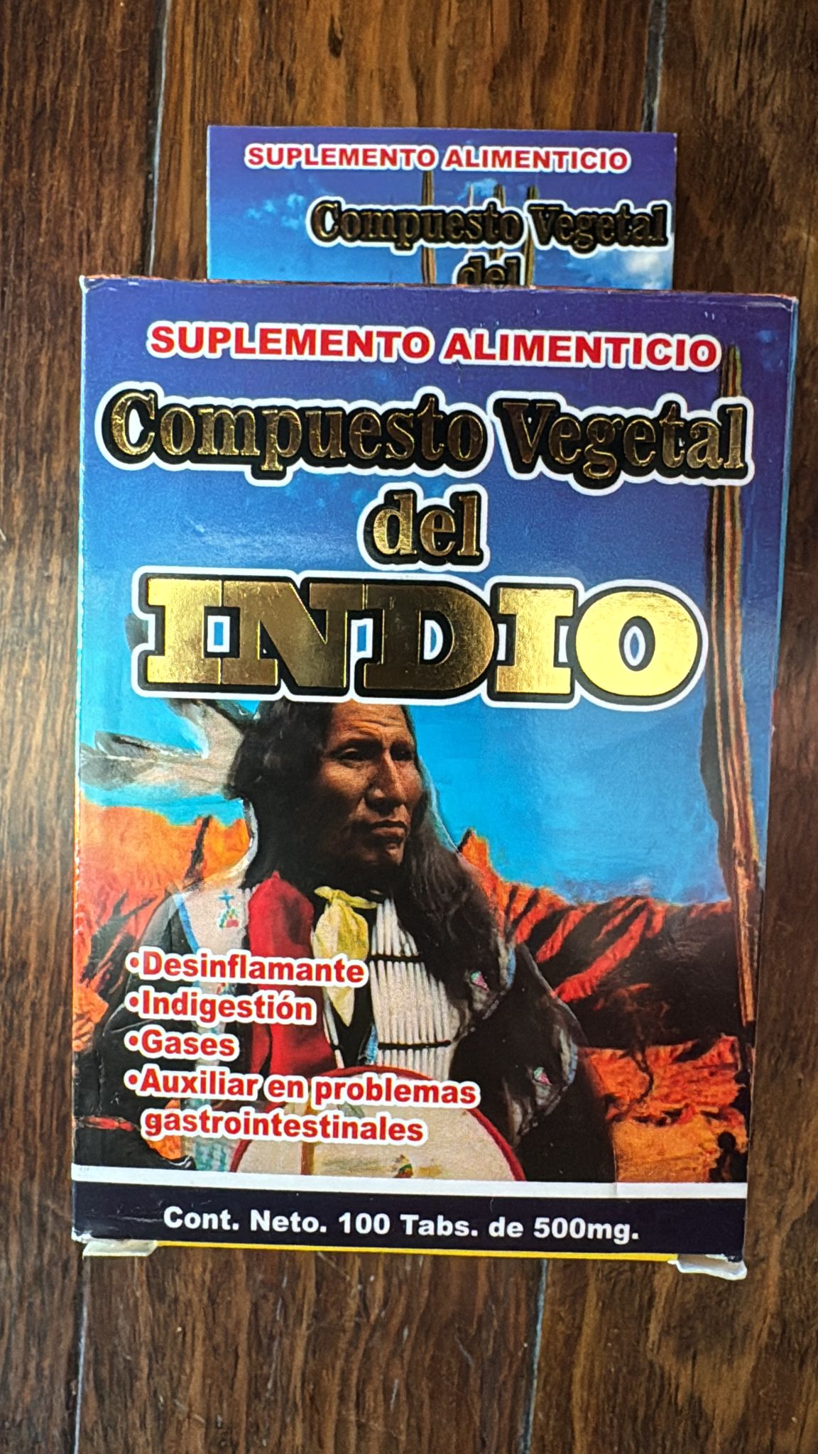 SUPLEMENTO ALIMENTICIO DE COMPUESTO VEGETAL DEL INDIO