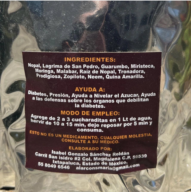 INFUSIÓN PARA DIABETES Y PRESIÓN