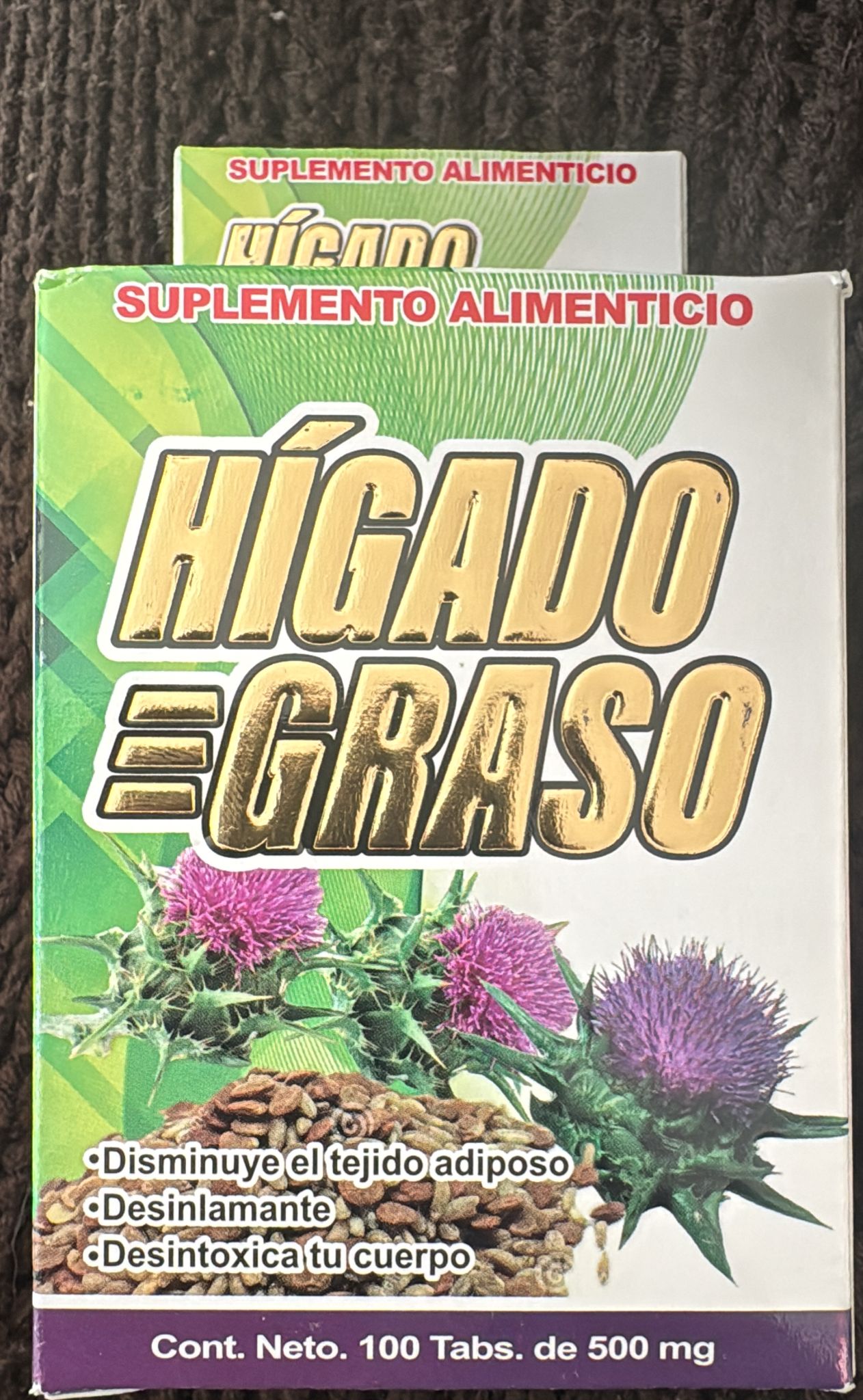 SUPLEMENTO ALIMENTICIO HIGADO GRASO
