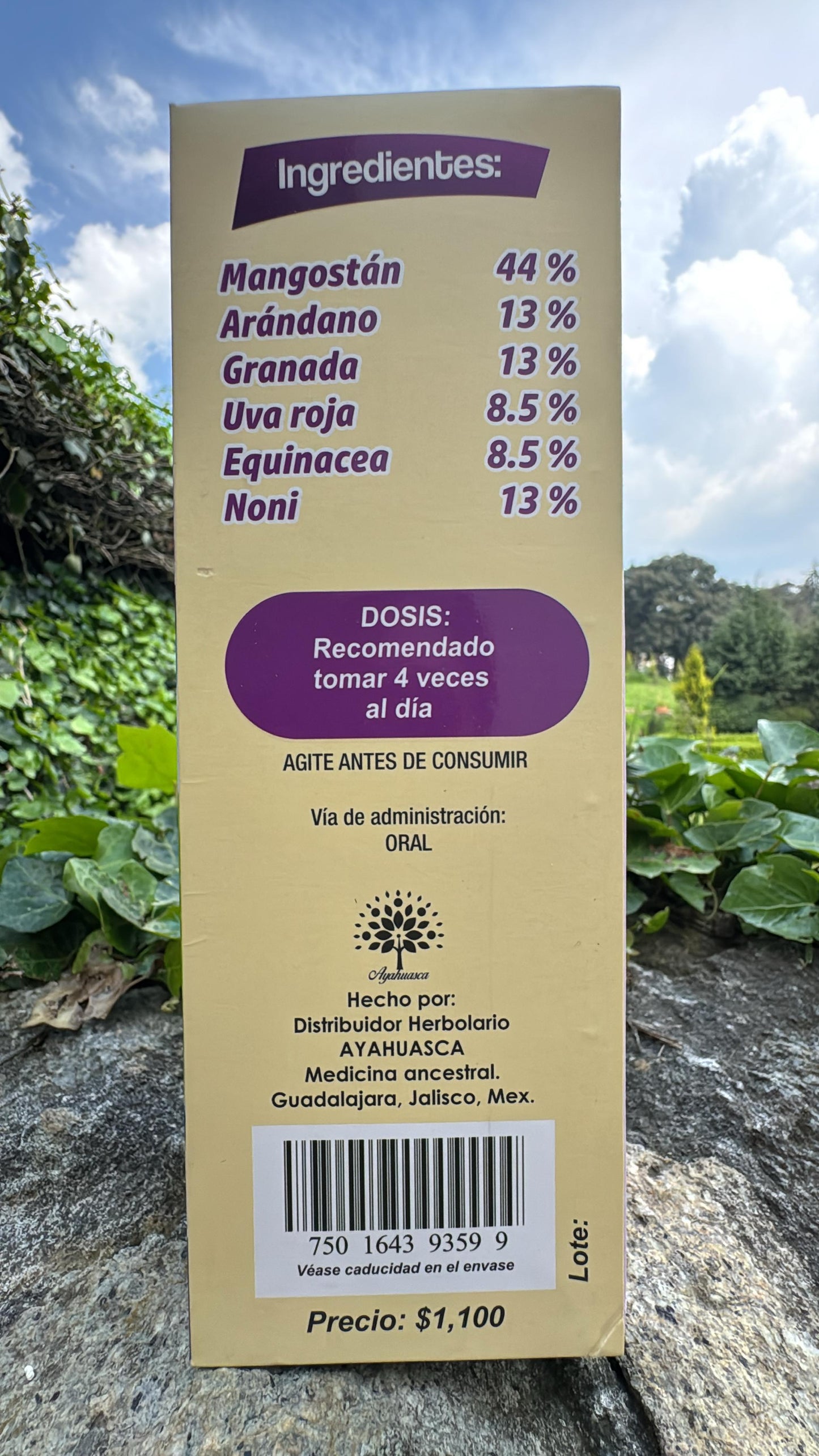 TONICO DE MANGOSTAN ENRIQUECIDO CON GRANADA, NONI Y ARANDANO