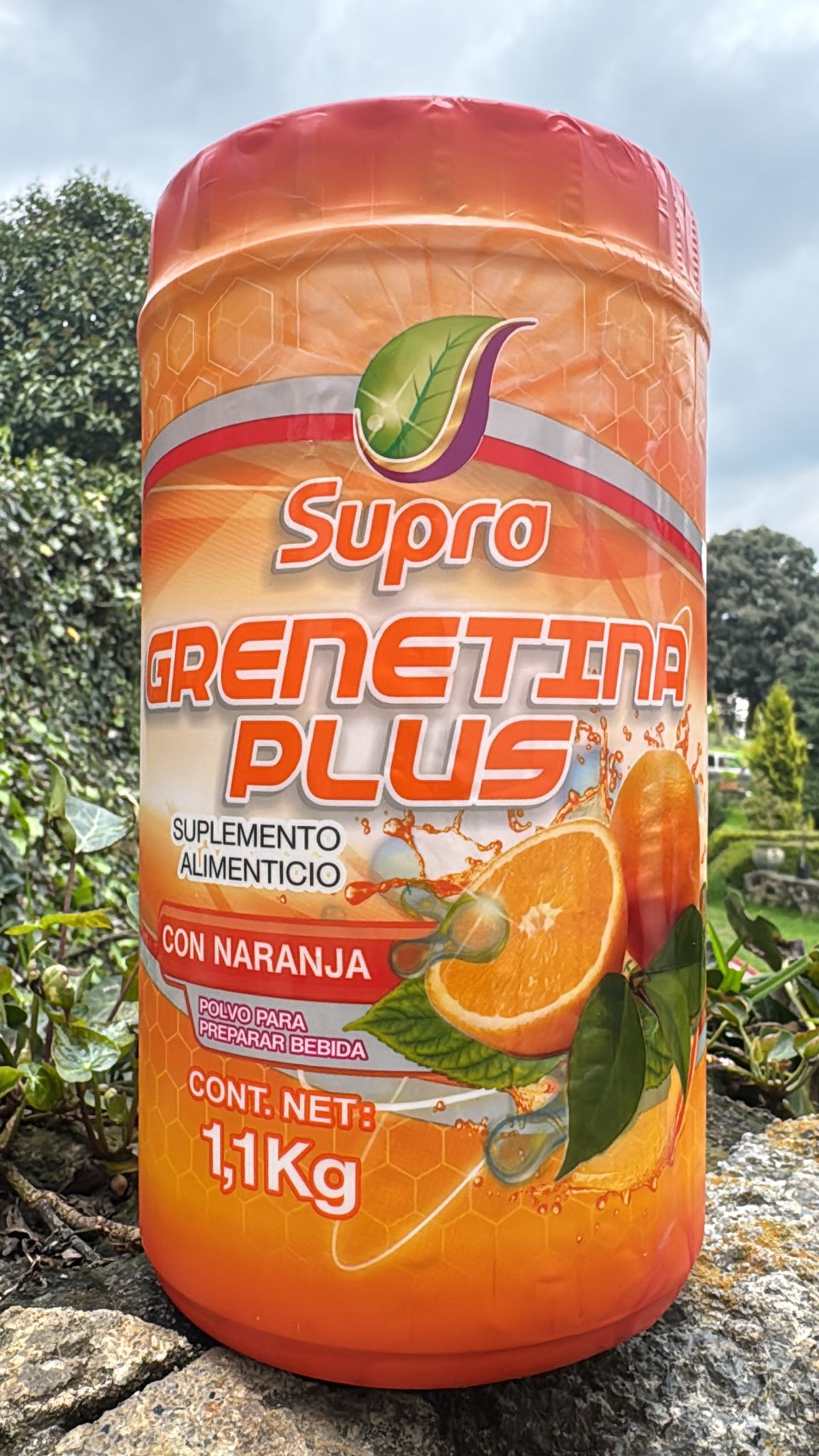 SUPLEMENTO ALIMENTICIO GRENETINA PLUS CON NARANJA