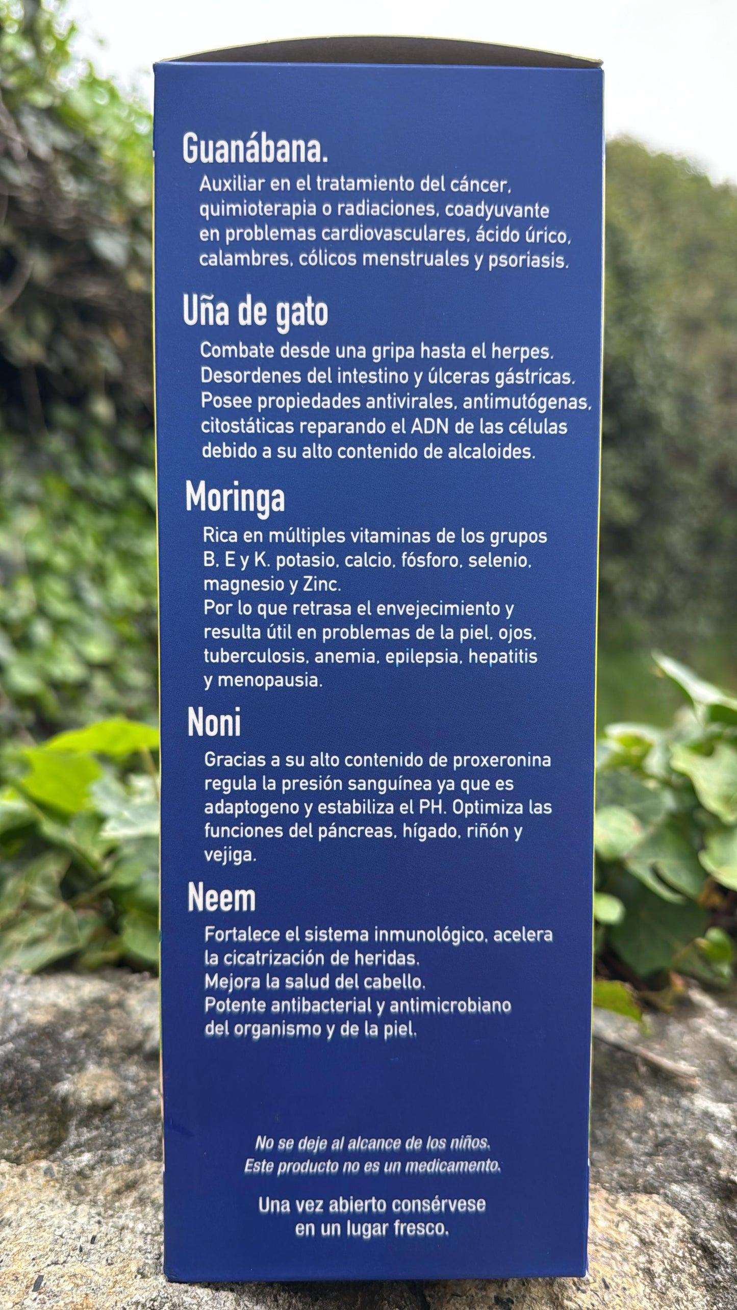 TONICO DE GUANABANA UNA DE GATO MORINGA  NEEM Y REFORZADO CON NONI