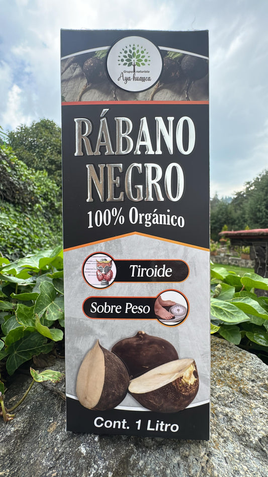 TONICO DE RABANO NEGRO 100% ORGANICO TIROIDE  SOBREPESO
